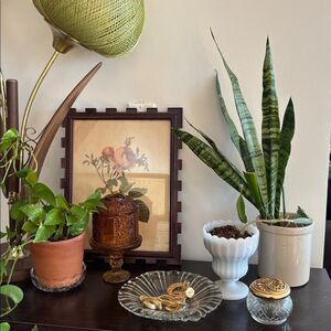 🎀Vintage🎀 Round Clear Glass Trinket Dish